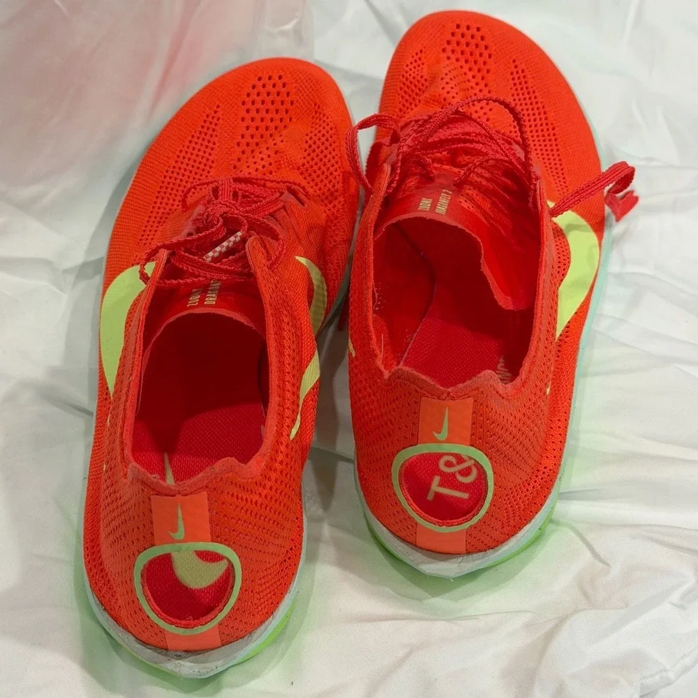 Nike ZoomX Dragonfly 2 Track Field Distance Spikes Bright Crimson M14 106-07